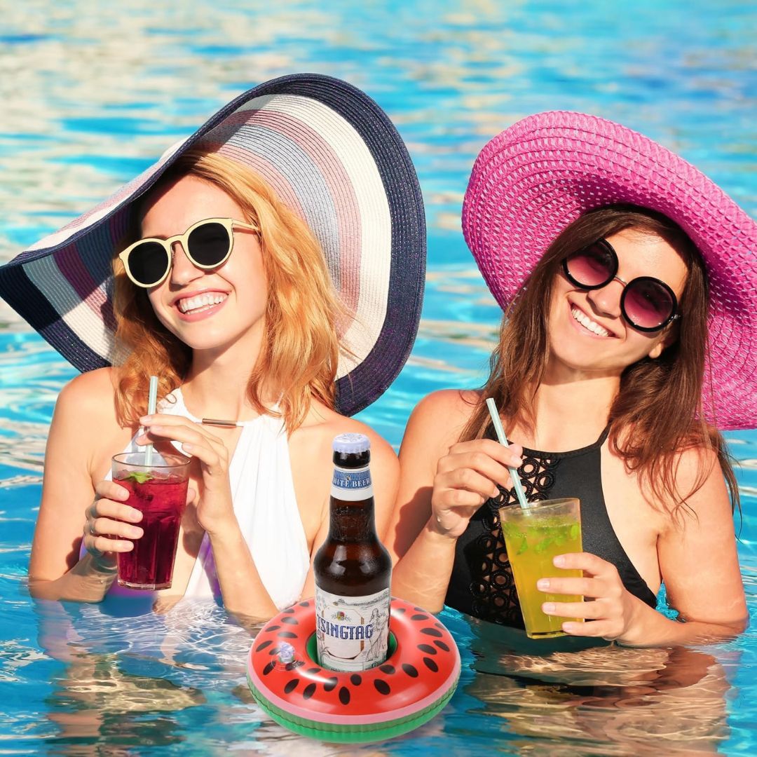 Inflatable Watermelon Drink Holder Pool Float - 1PC