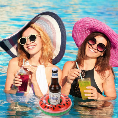 Inflatable Watermelon Drink Holder Pool Float - 1PC