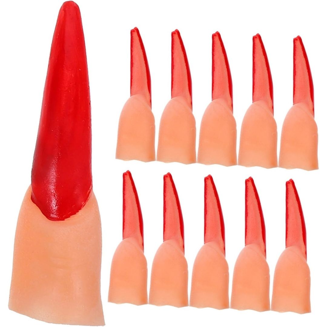 Fake Witch Nails Red - 10PC