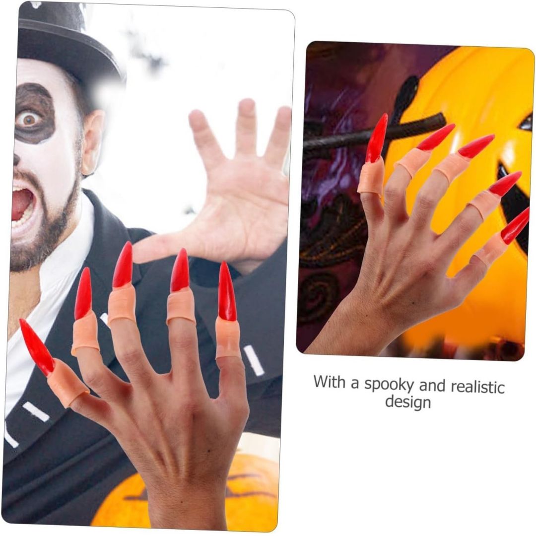 Fake Witch Nails Red - 10PC