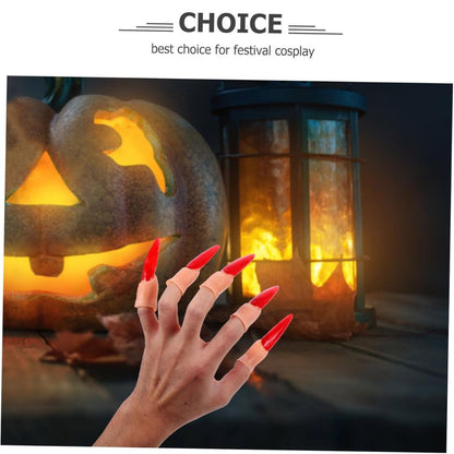 Fake Witch Nails Red - 10PC