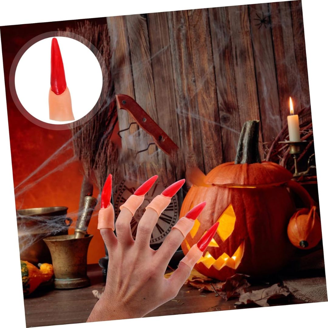 Fake Witch Nails Red - 10PC