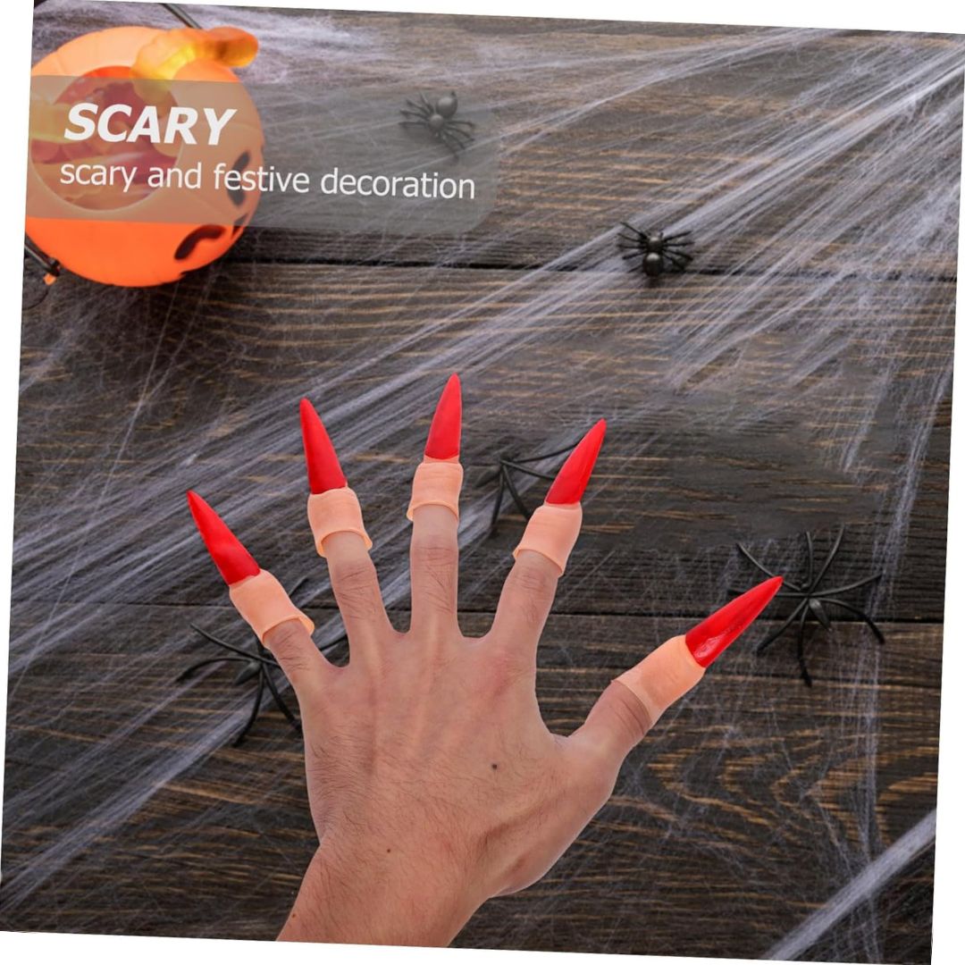 Fake Witch Nails Red - 10PC