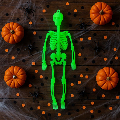Glow in the Dark Hanging Skeleton -  12 inches - 1PC