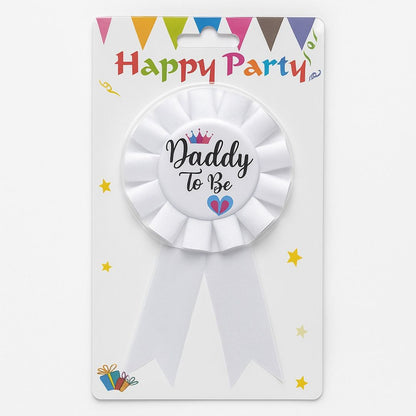 Dad to Be Award Button White - 1PC