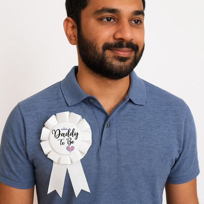 Dad to Be Award Button White - 1PC