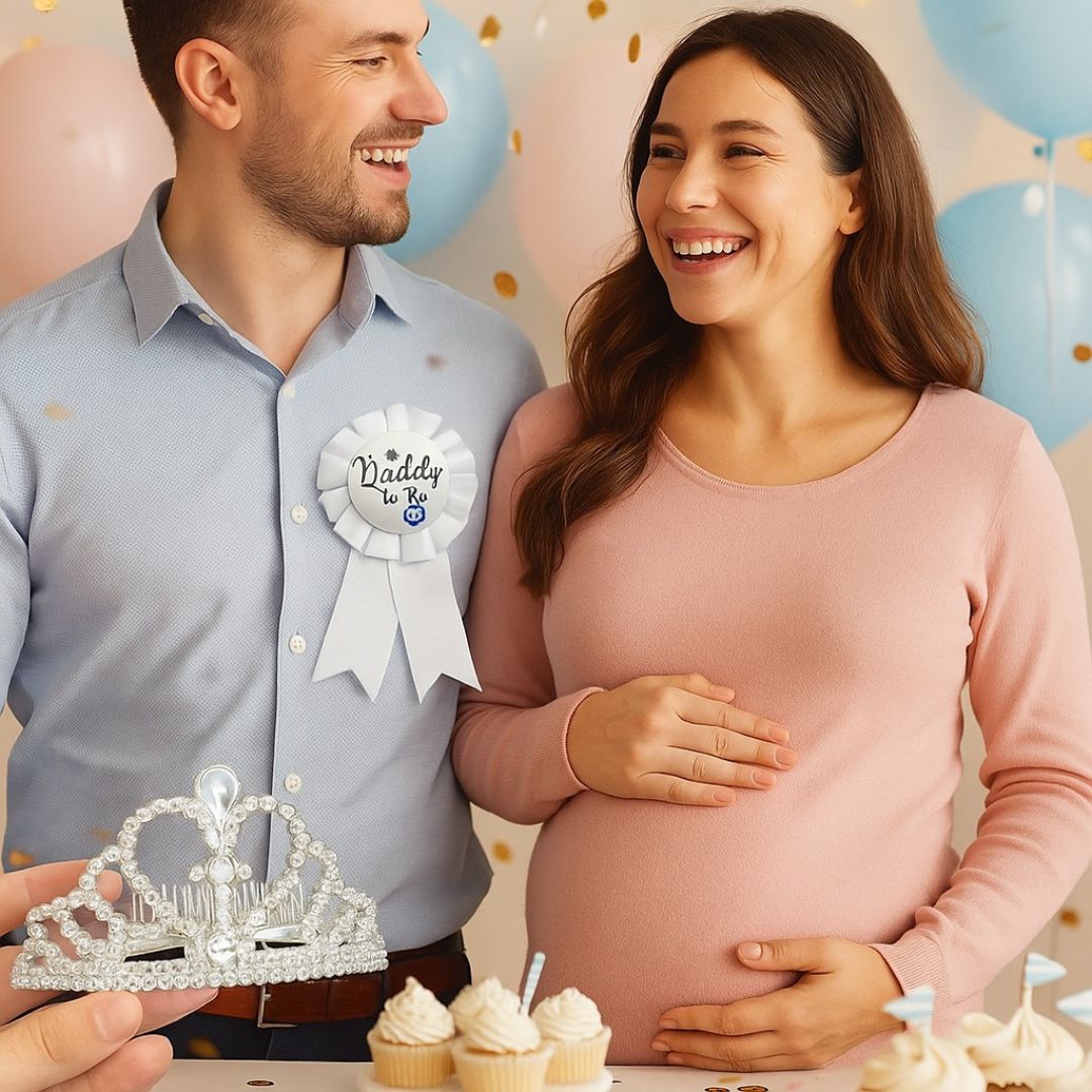 Dad to Be Award Button White - 1PC