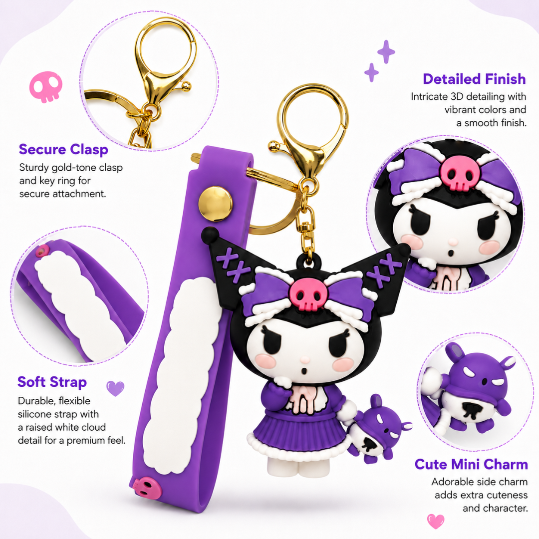 Kuromi Key Chain & Bag Charms - 1PC