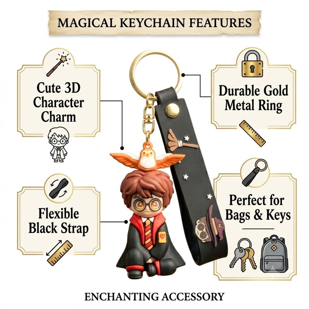 Harry Potter Key Chain & Bag Charms - 1PC
