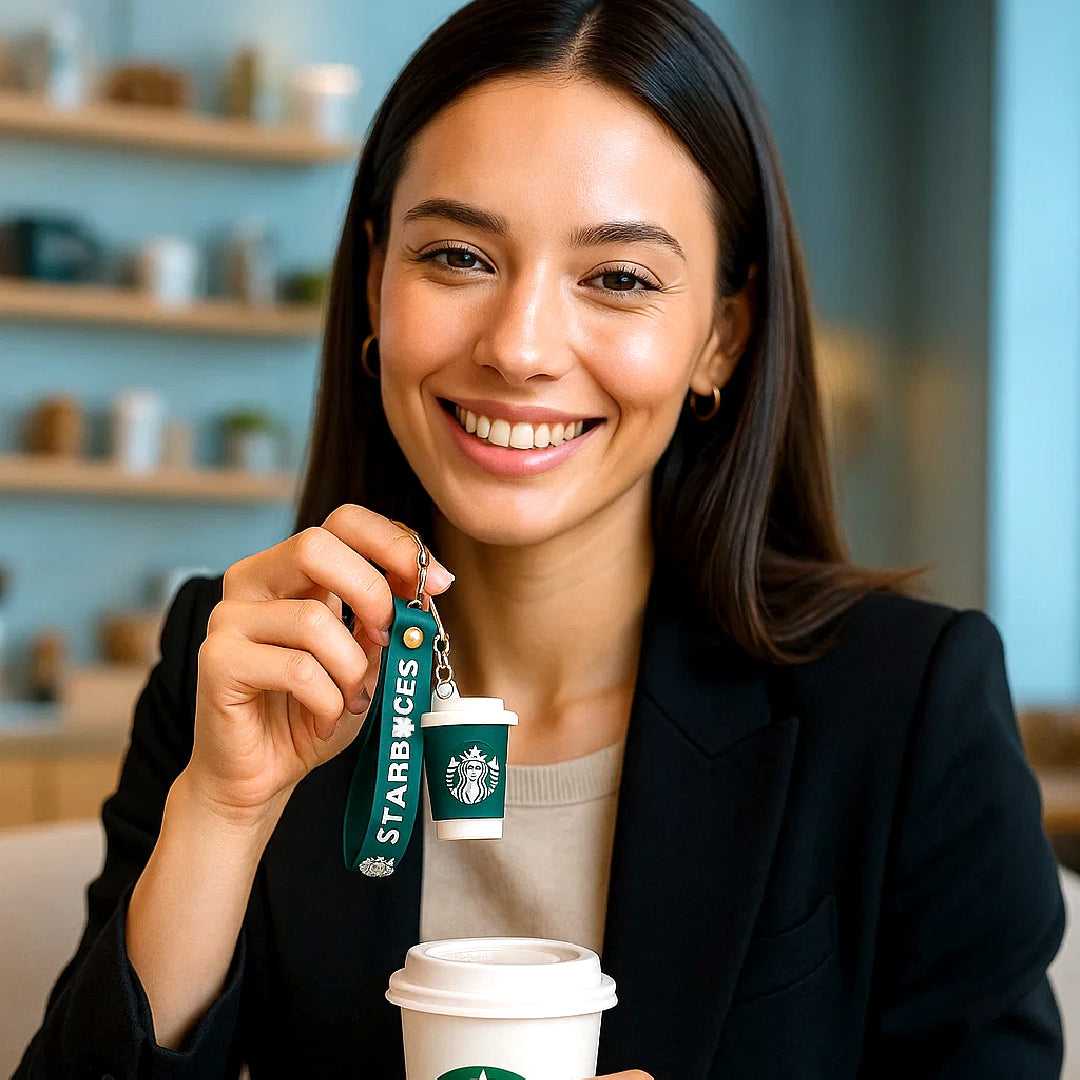 StarBucks Coffee Lover Key Chain & Bag Charms - 1PC