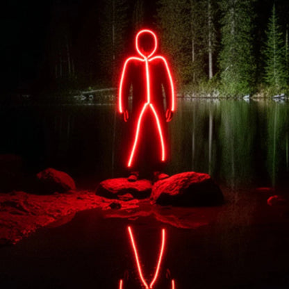 Stickman Light Up Jumpsuit Halloween Costume for Kids (Assorted Color)