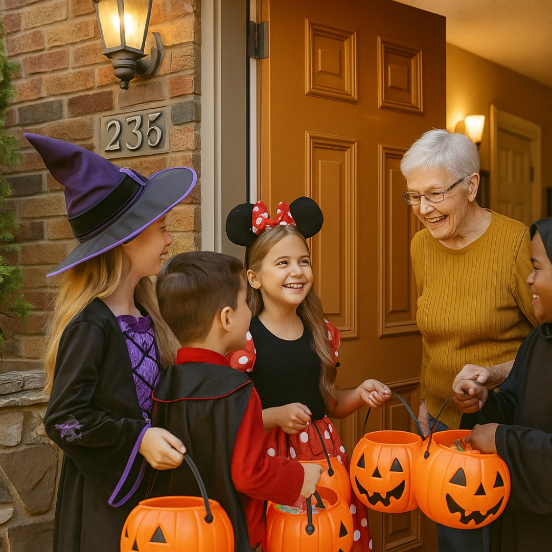 Purple and Black Witch Dress with Accessories