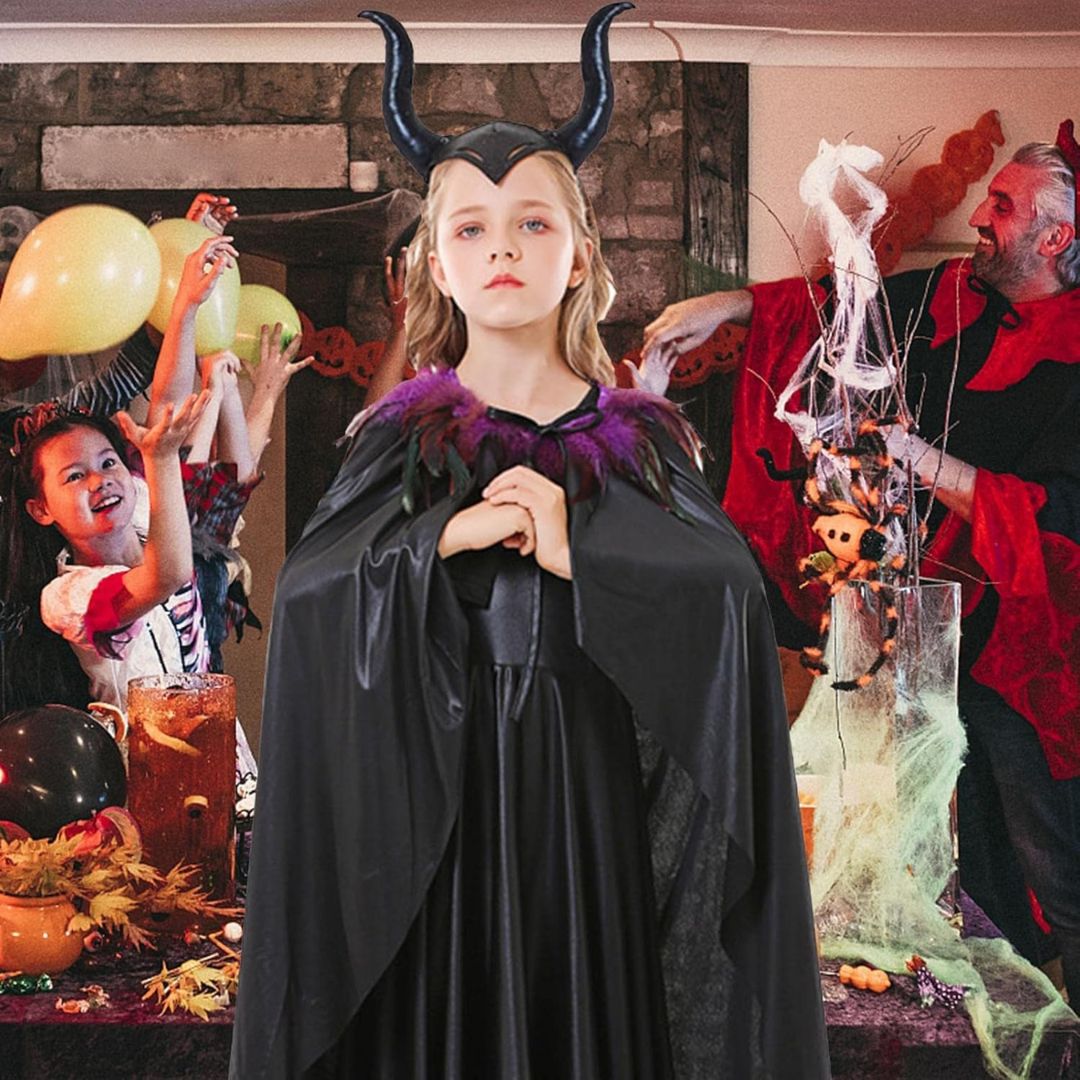 Maleficient Costume with Accessories