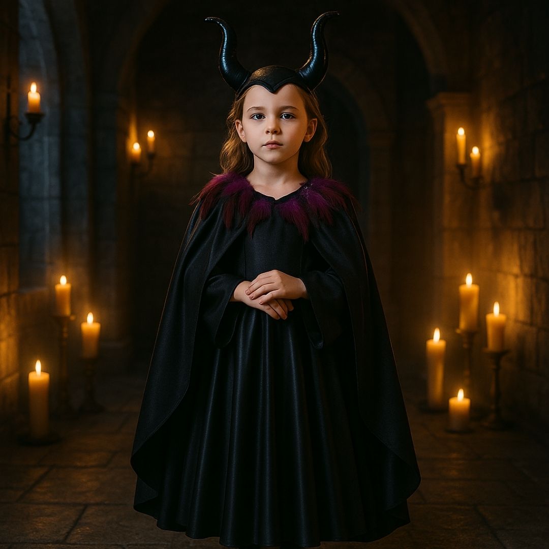 Maleficient Costume with Accessories