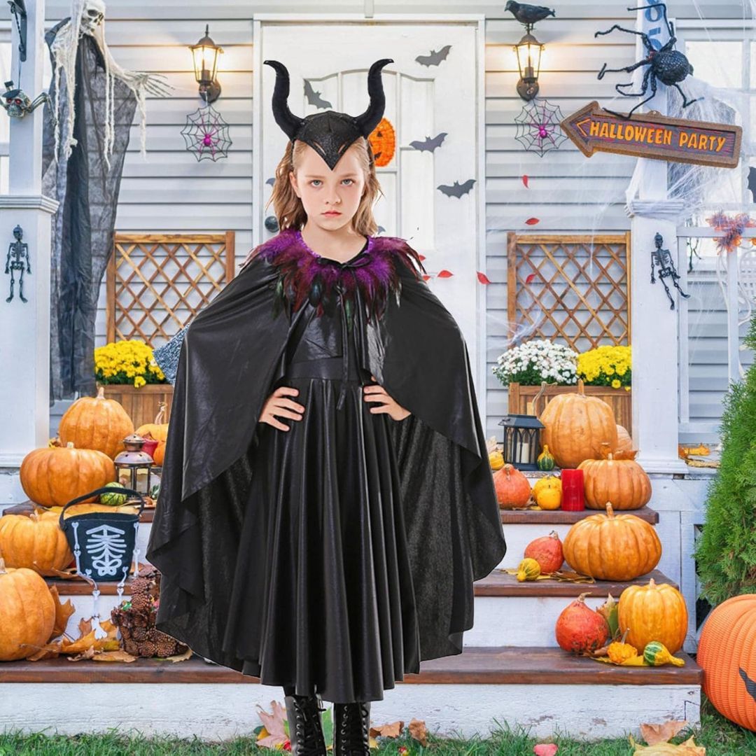 Maleficient Costume with Accessories