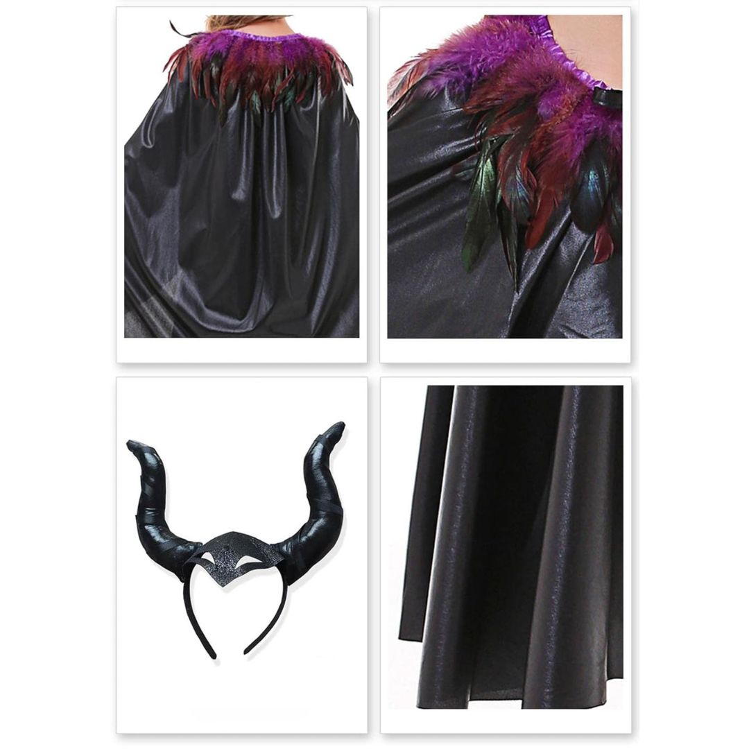 Maleficient Costume with Costume Accessories