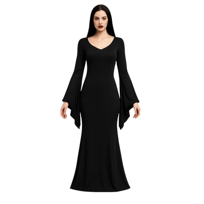 Wednesday Mom Morticia Addams Costume for Adult Woman - Size L