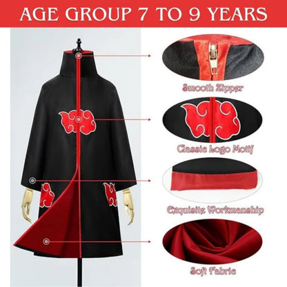 Uchiha Itachi Akatsuki Anime Costume for Kids