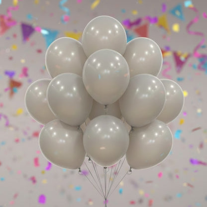 Matte Grey Color Balloons 10" - 20PC