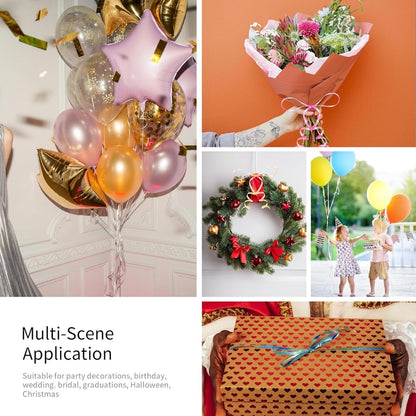 Iridescent Blue Balloon Tying Ribbon Roll - 1PC