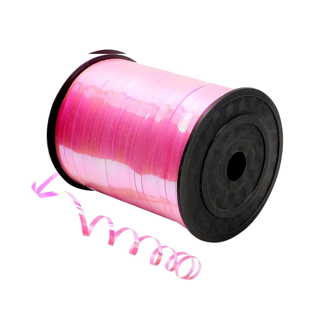 Iridescent Pink Balloon Tying Ribbon Roll - 1PC