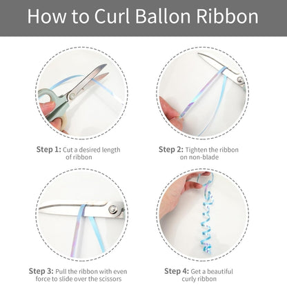 Iridescent Pink Balloon Tying Ribbon Roll - 1PC