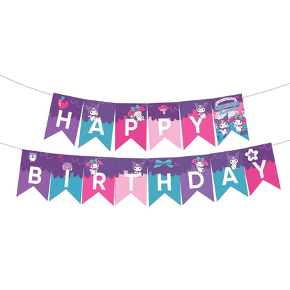 Kuromi Party Tableware & Decoration Combo Set - 51PC