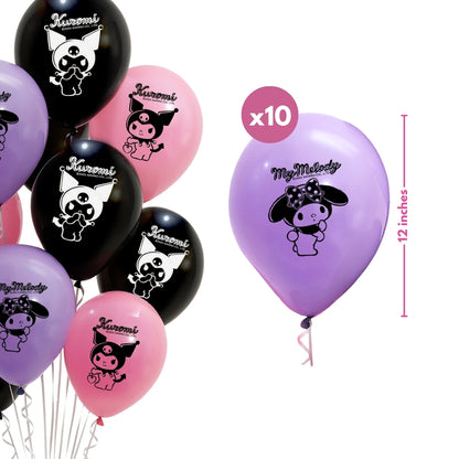 Kuromi Party Tableware & Decoration Combo Set - 51PC