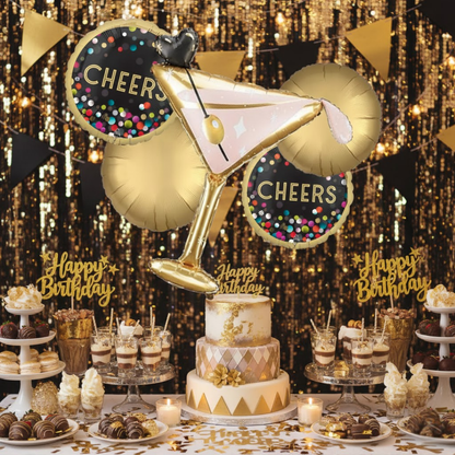 Cheers Cocktail Glass Balloon Set - 5PC