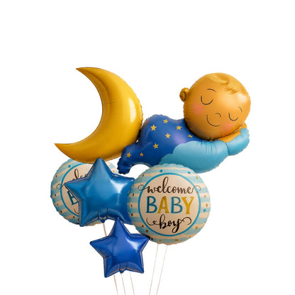 Welcome Baby Boy Balloon Set - 6PC