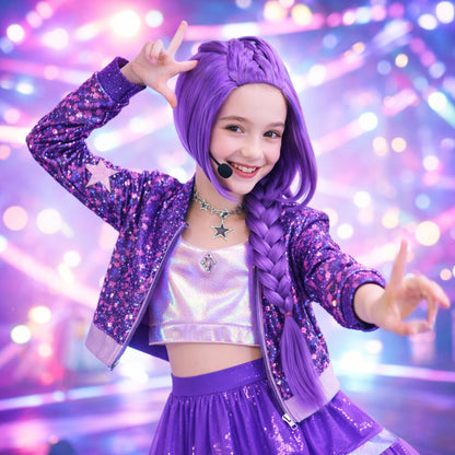 K-POP Rumi Purple Wig