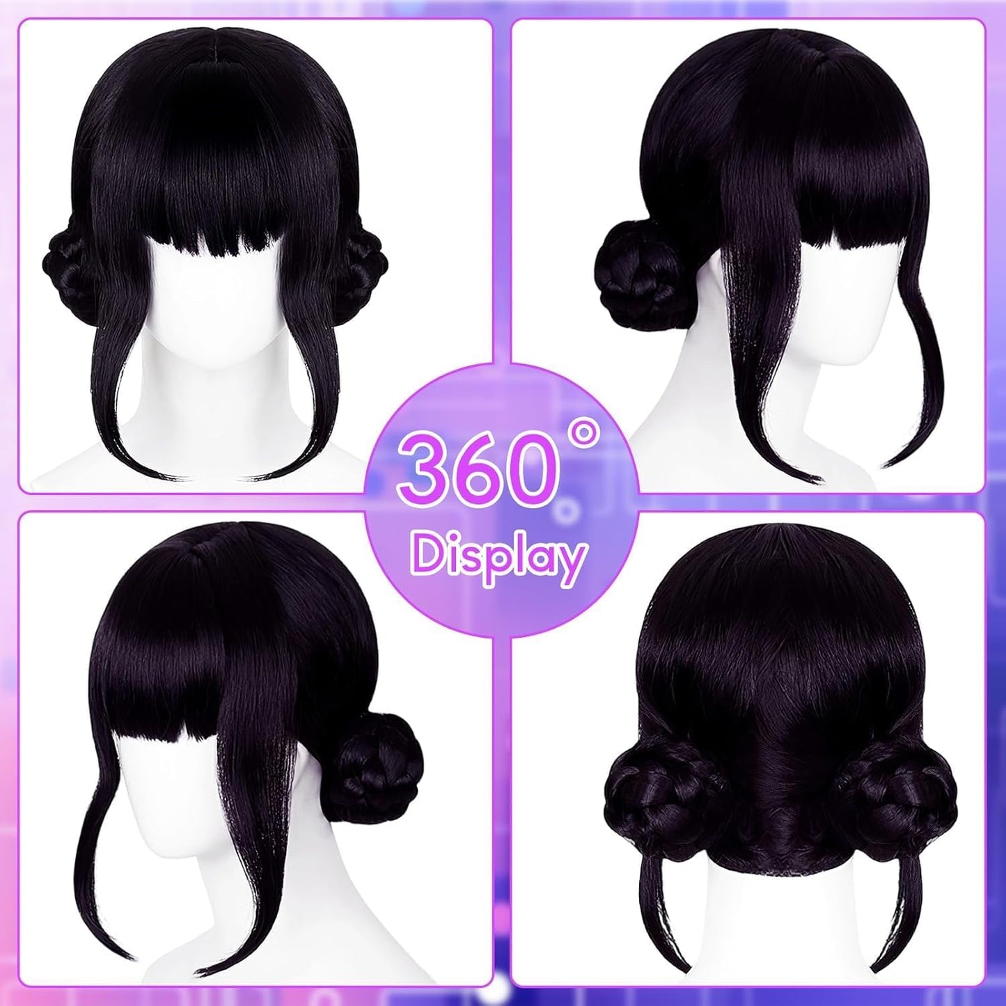 K-POP Zoey Black Wig