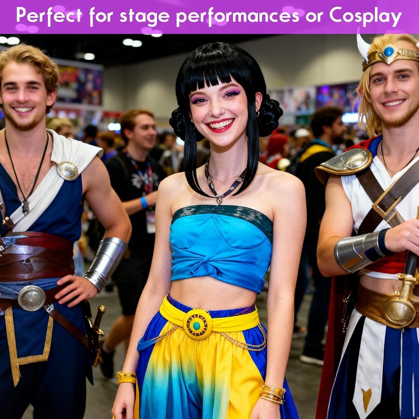 K-POP Zoey Black Wig