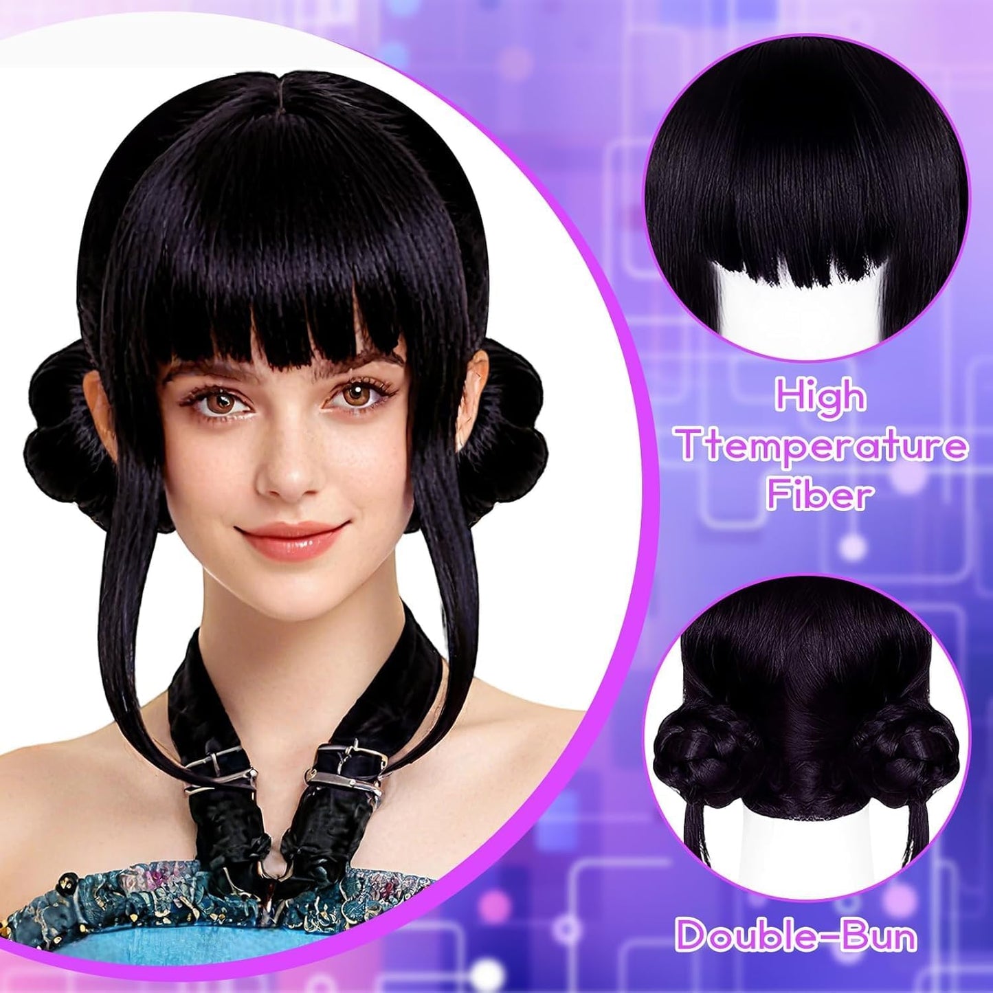K-POP Zoey Black Wig