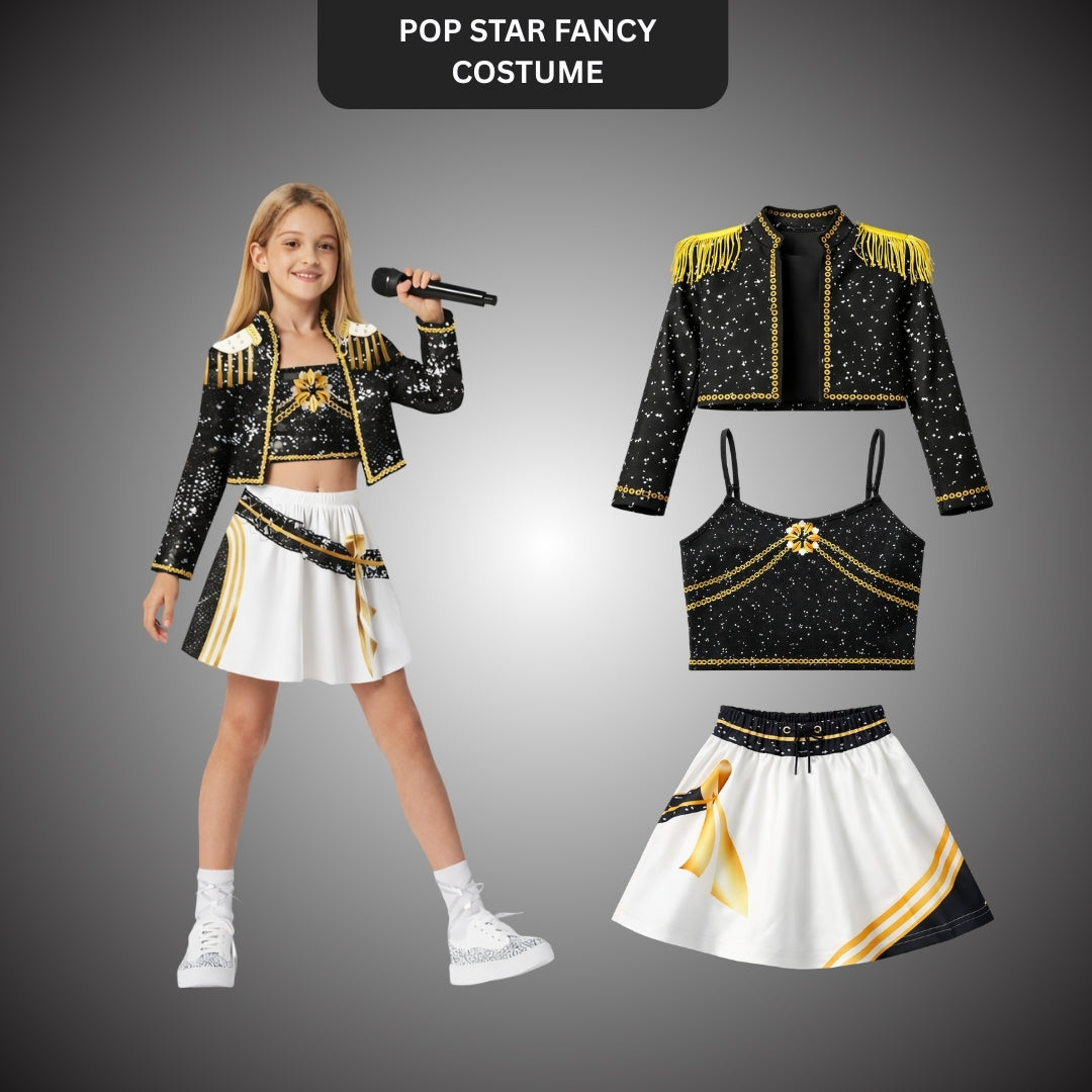 Pop Star Fancy Costume for Girls