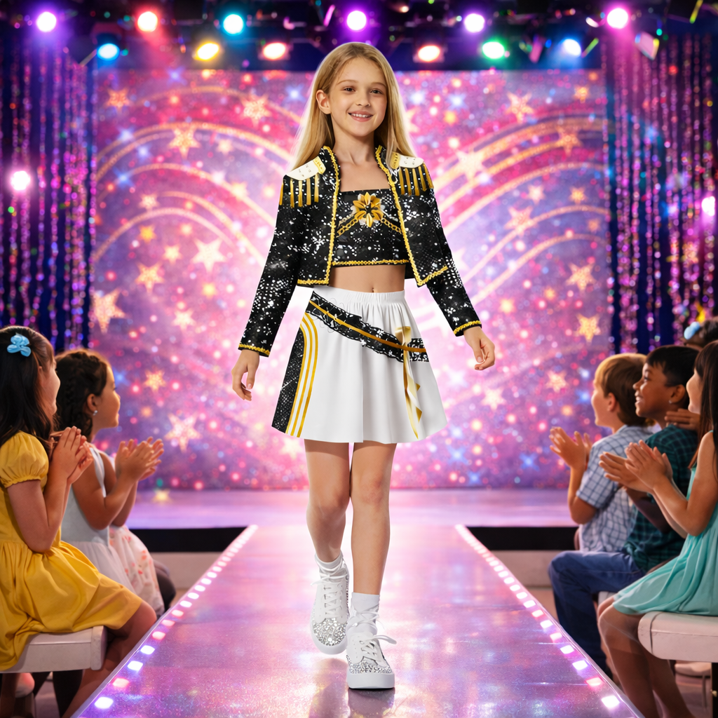 Pop Star Fancy Costume for Girls