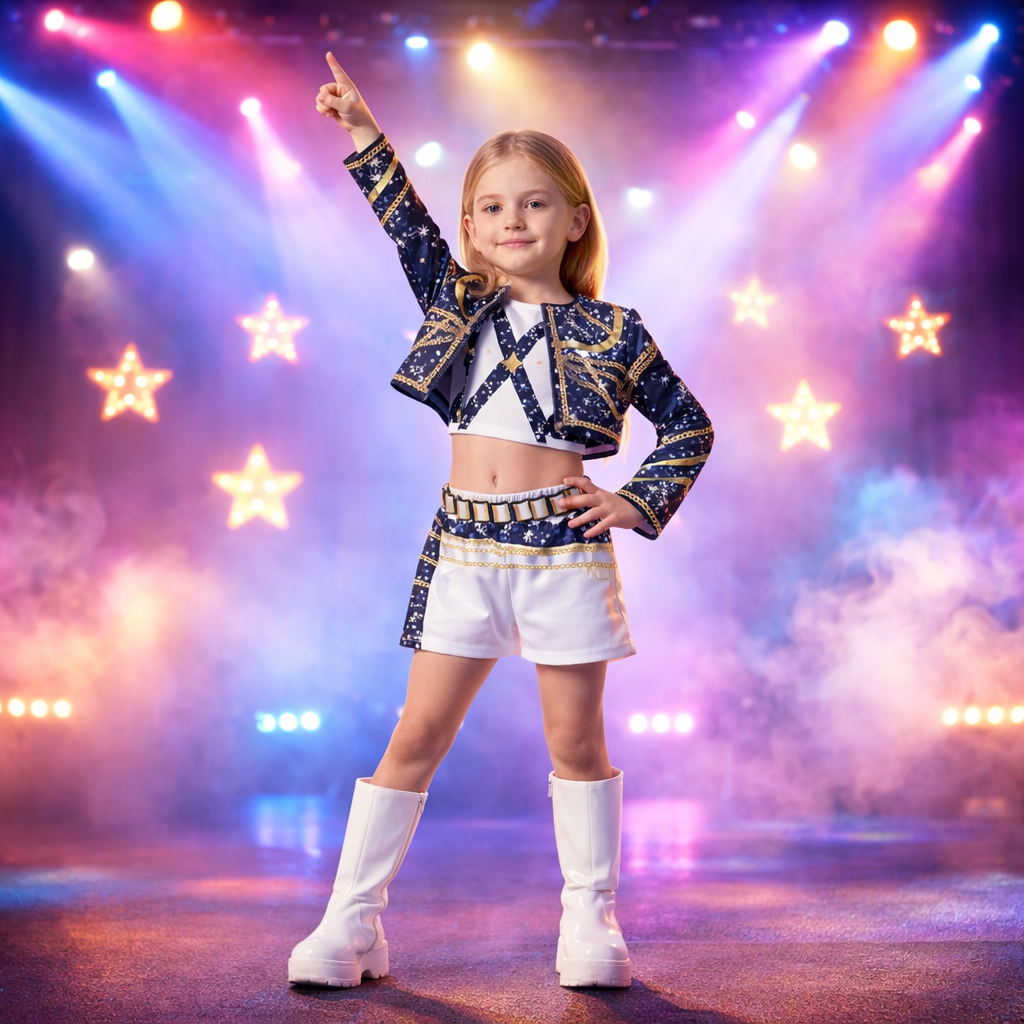 Rumi Black and White K-POP Costume - Size S