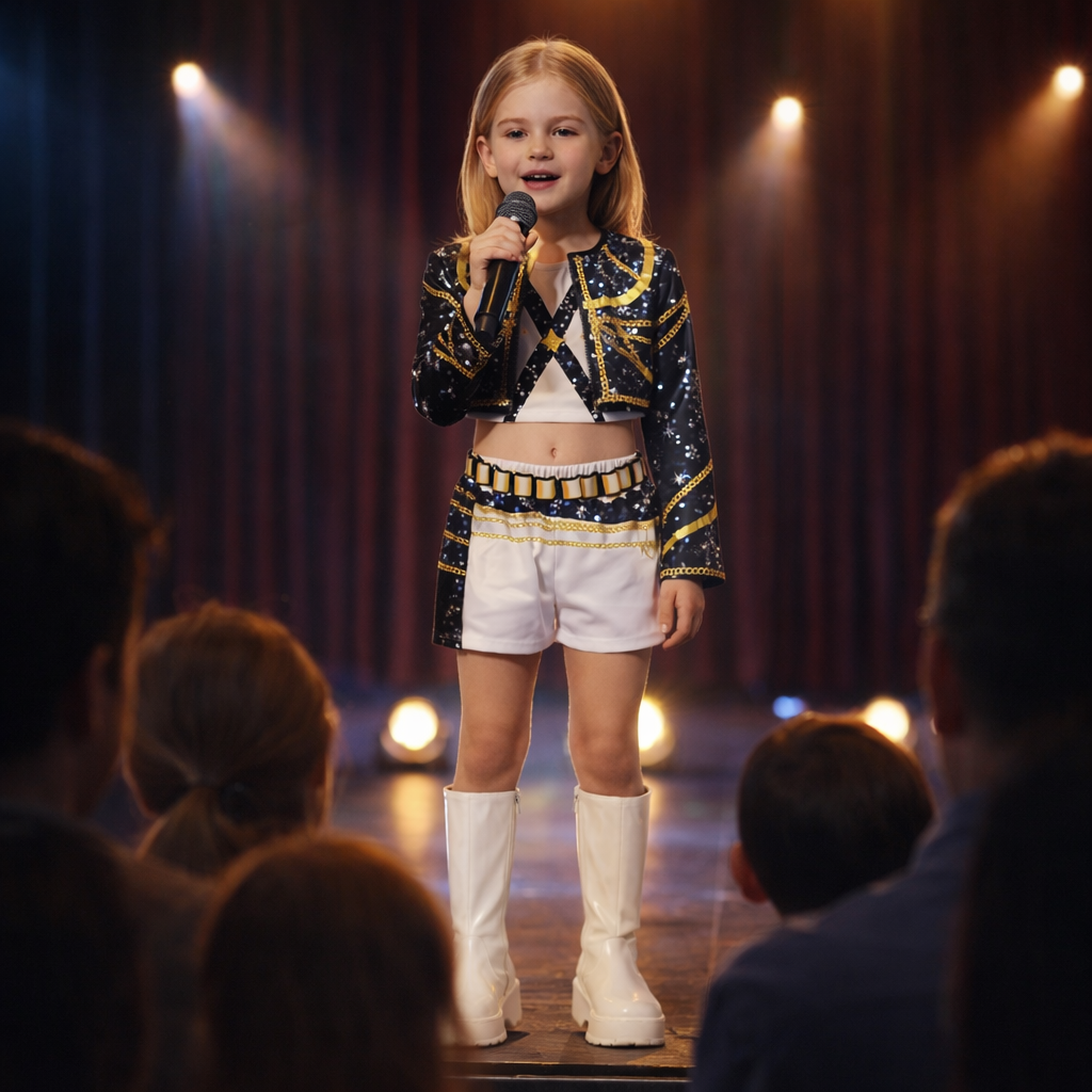 Rumi Black and White K-POP Costume - Size S