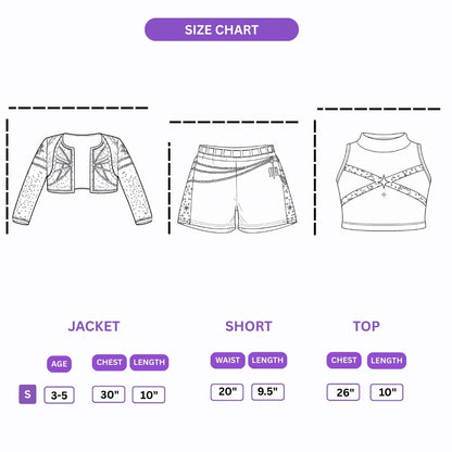 Rumi Black and White K-POP Costume - Size S