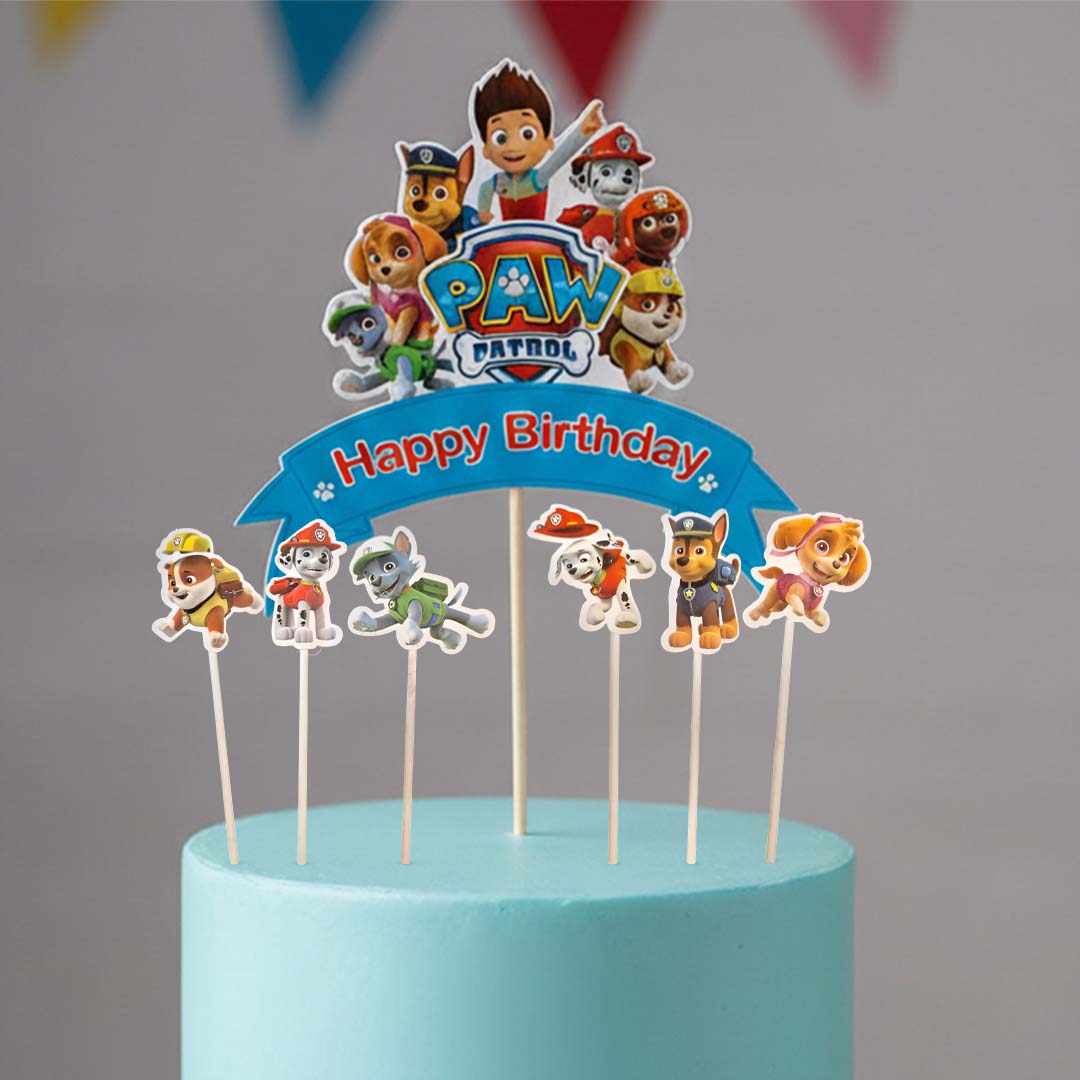 Paw Patrol Cake Toppers Set