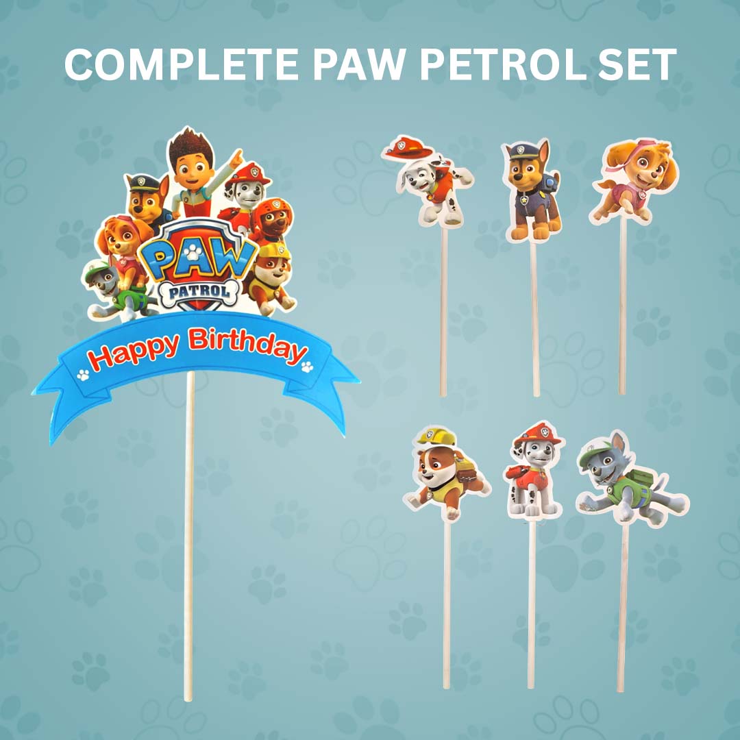 Paw Patrol Cake Toppers Set