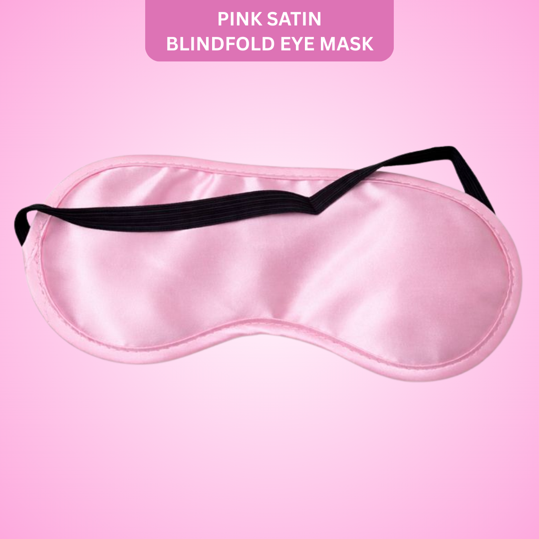 Pink Satin Blindfold Eye Mask