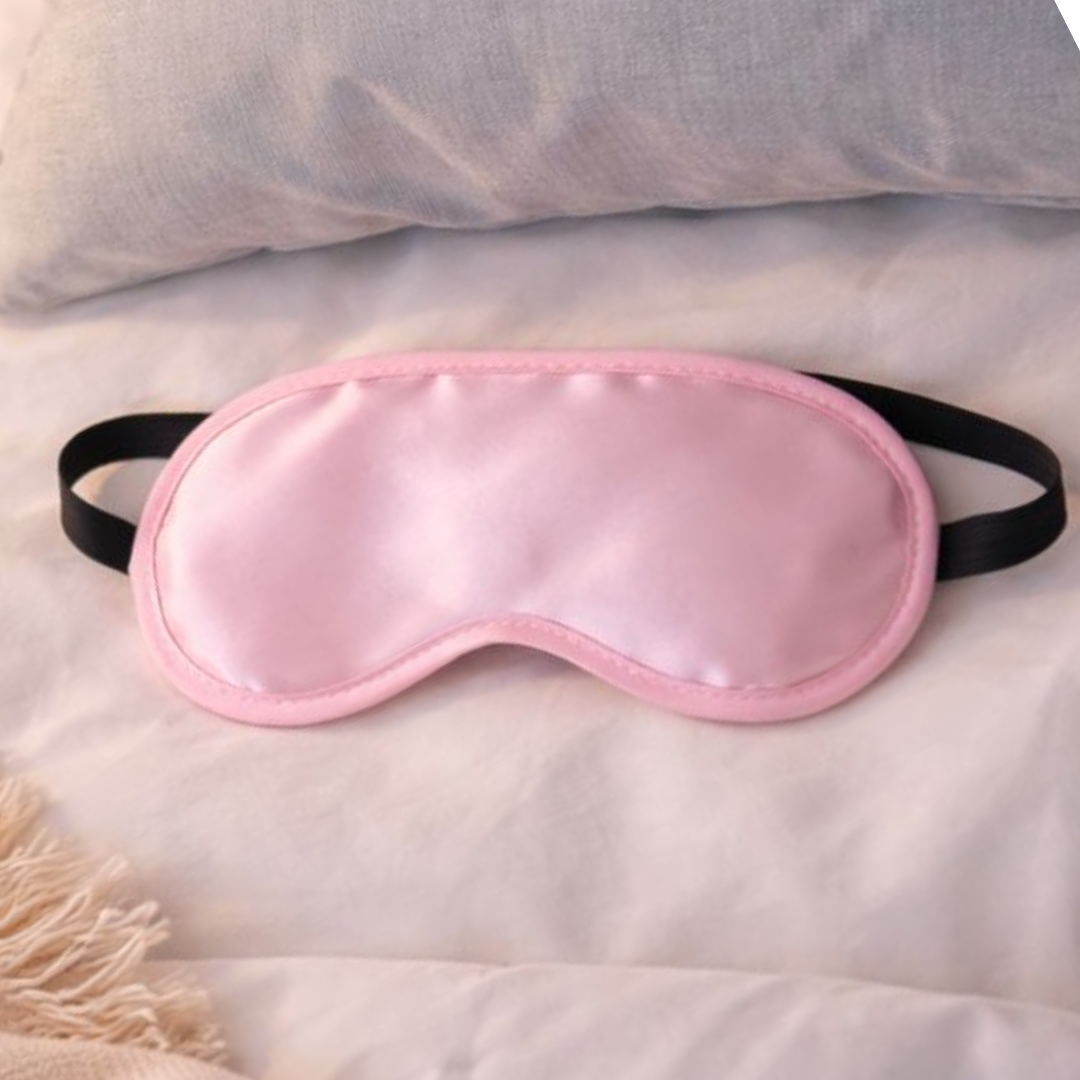 Pink Satin Blindfold Eye Mask