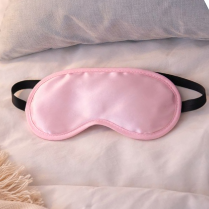 Pink Satin Blindfold Eye Mask