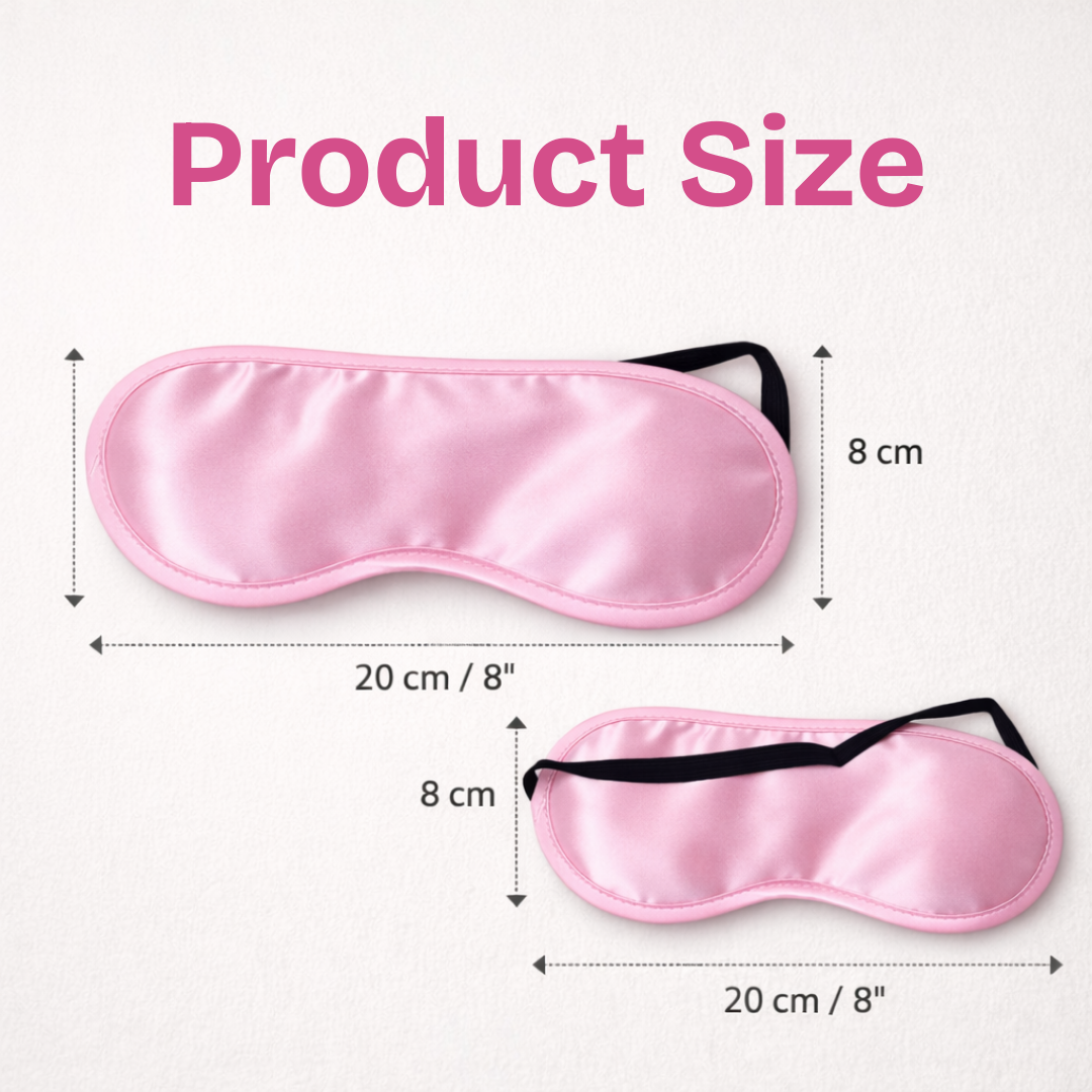 Pink Satin Blindfold Eye Mask