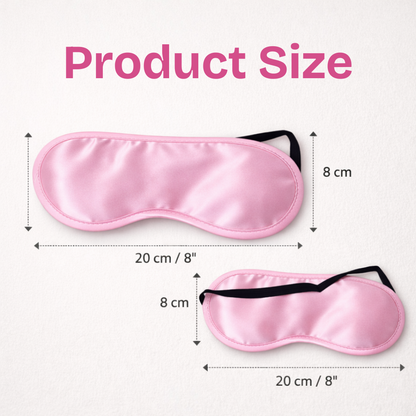 Pink Satin Blindfold Eye Mask