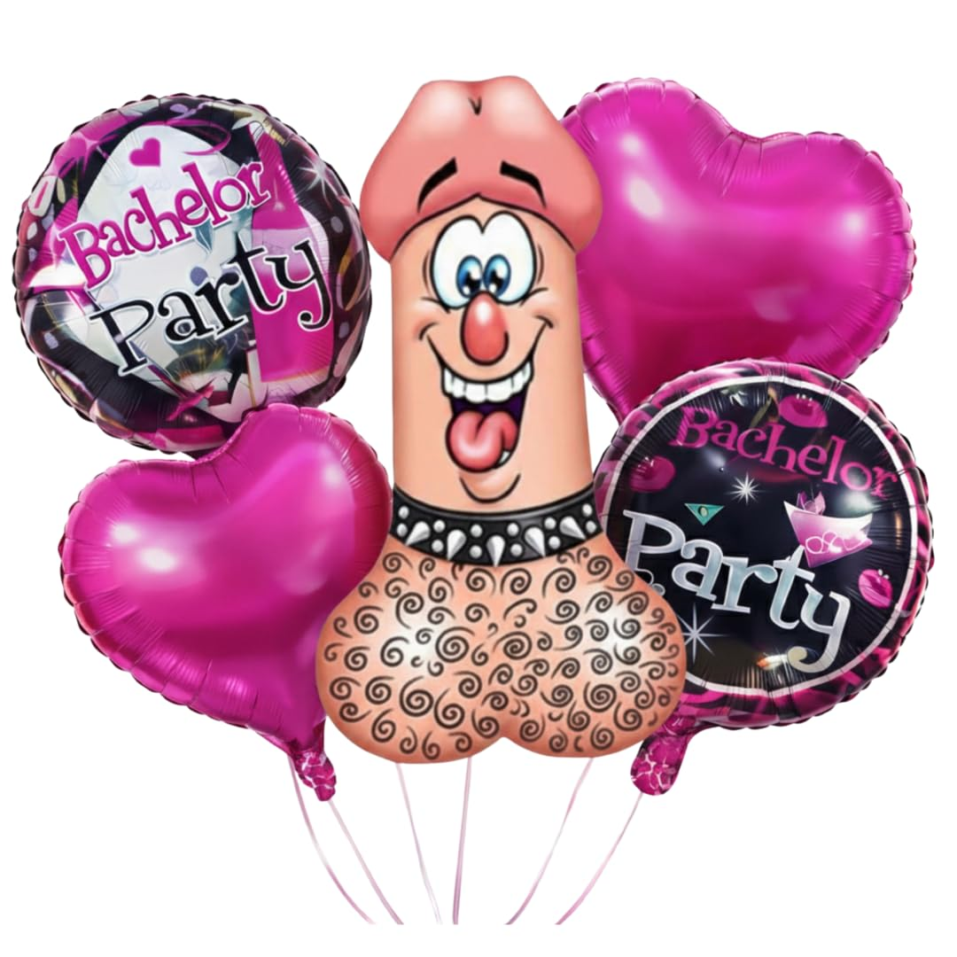 Willy Shape Foil Balloon Set of 5