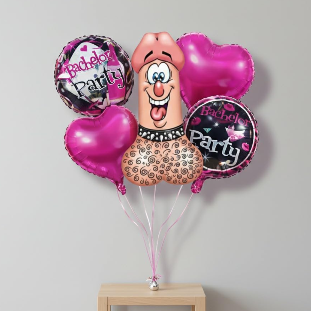 Willy Shape Foil Balloon Set of 5