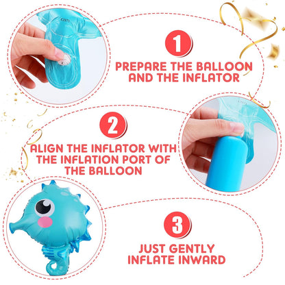 Ocean Theme Foil Balloons Set of 5