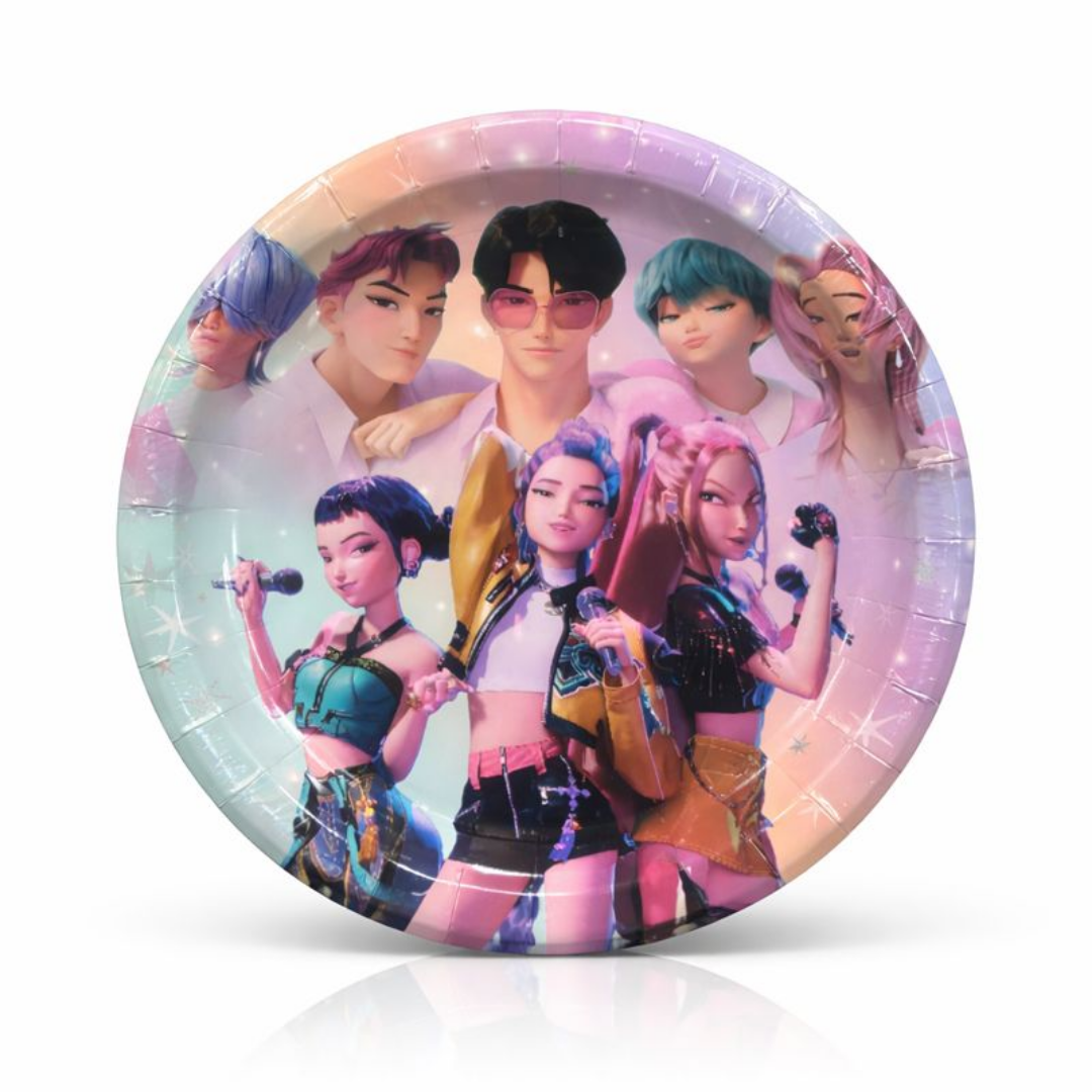 K-POP Demon Hunters Paper Plates - 8PC